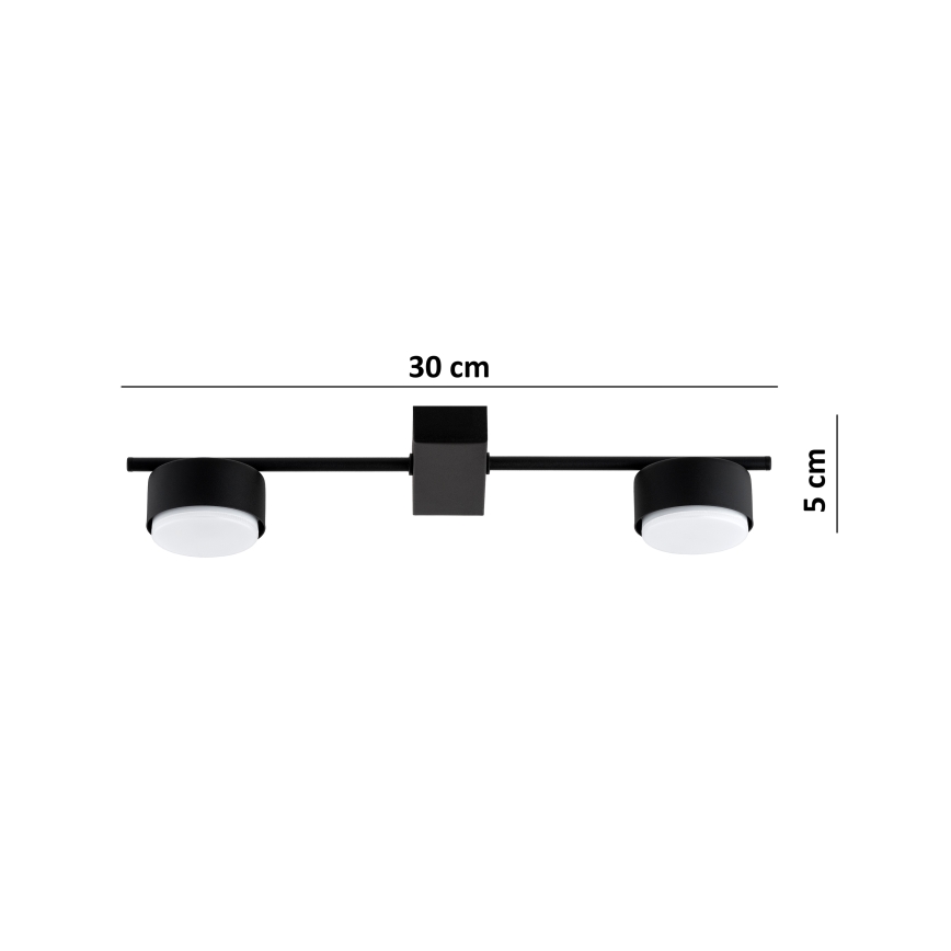 Brilagi - LED spotlámpa MONO 2xGX53/30W/230V fekete