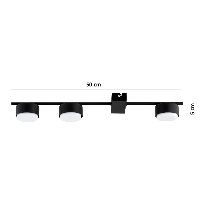 Brilagi - LED spotlámpa MONO 3xGX53/30W/230V fekete