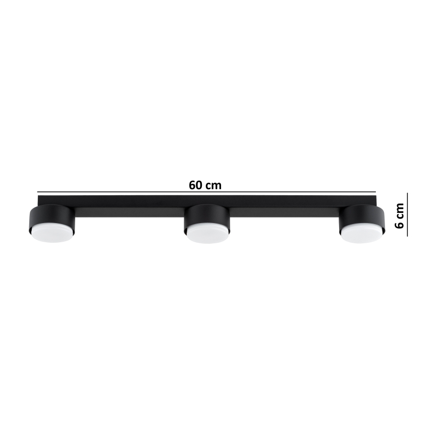 Brilagi - LED spotlámpa MONO 3xGX53/30W/230V fekete