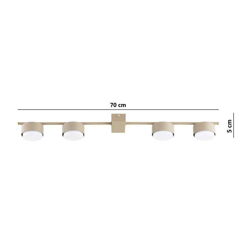 Brilagi - LED spotlámpa MONO 4xGX53/30W/230V bézs