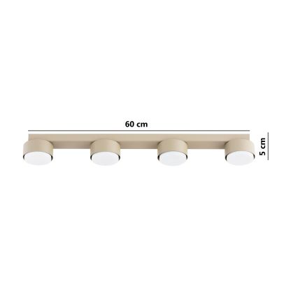 Brilagi - LED spotlámpa MONO 4xGX53/30W/230V bézs