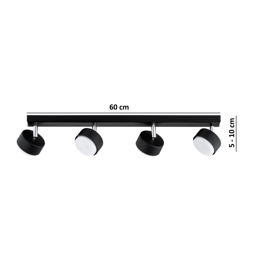 Brilagi - LED spotlámpa MONO 4xGX53/30W/230V fekete