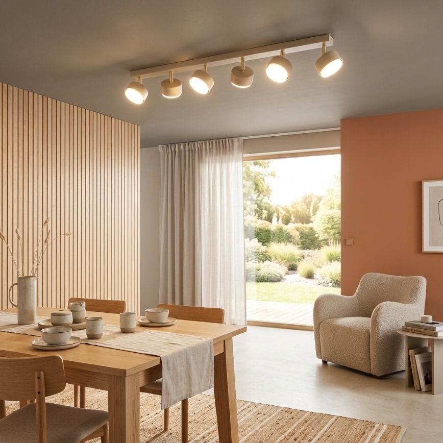Brilagi - LED spotlámpa MONO 6xGX53/30W/230V bézs/arany