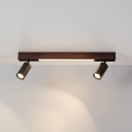 BRILAGI - LED spotlámpa SELE 2xGU10/30W/230V + LED/15W fekete/cseresznye dekor