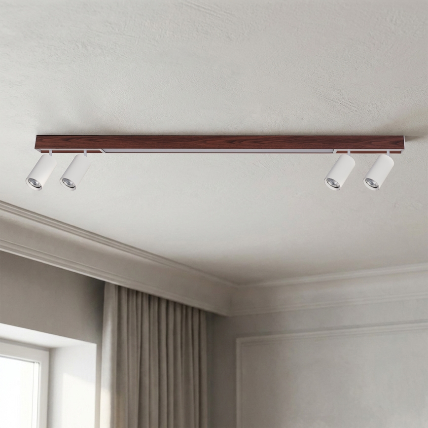 BRILAGI - LED spotlámpa SELE 4xGU10/30W/230V + LED/25W fehér/cseresznye dekor