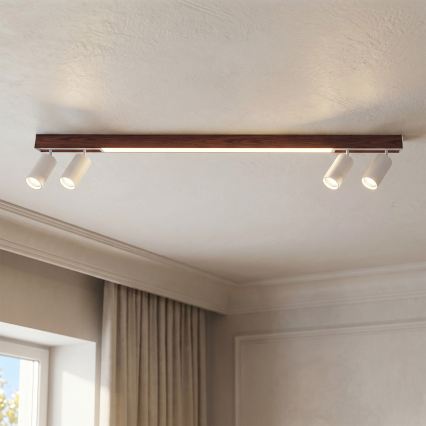 BRILAGI - LED spotlámpa SELE 4xGU10/30W/230V + LED/25W fehér/cseresznye dekor