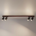BRILAGI - LED spotlámpa SELE 4xGU10/30W/230V + LED/25W fekete/cseresznye dekor
