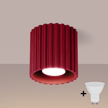 Brilagi - LED spotlámpa SFERA 1xGU10/10W/230V átm. 10 cm bordó