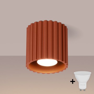 Brilagi - LED spotlámpa SFERA 1xGU10/10W/230V átm. 10 cm piros