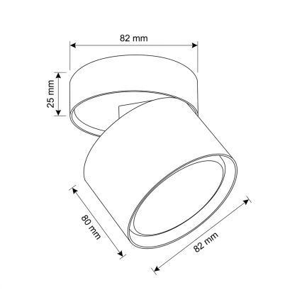 BRILAGI - LED spotlámpa SMOOTH TILTY 1xGX53/15W/230V fehér