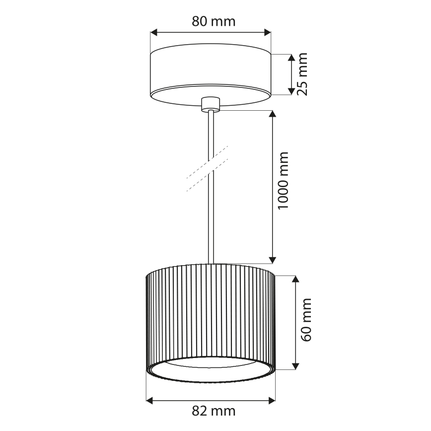 Brilagi - LED STRIPY kábeles függeszték 1xGX53/15W/230V, fehér