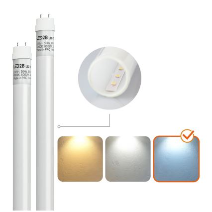 Brilagi - LED ipari porálló fénycsöves lámpatest OPTIMA T8 2xG13/18W/230V 6500K IP65 128 cm