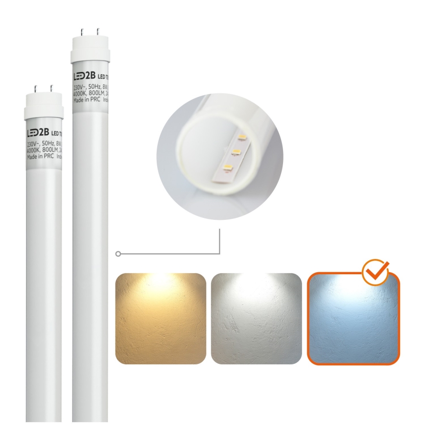 Brilagi - LED ipari porálló fénycsöves lámpatest OPTIMA T8 2xG13/18W/230V 6500K IP65 128 cm