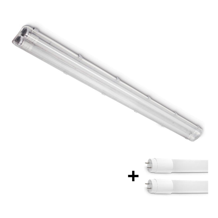 Brilagi - LED ipari porálló fénycsöves lámpatest OPTIMA T8 2xG13/18W/230V 4000K IP65 128 cm - raklap 110 db