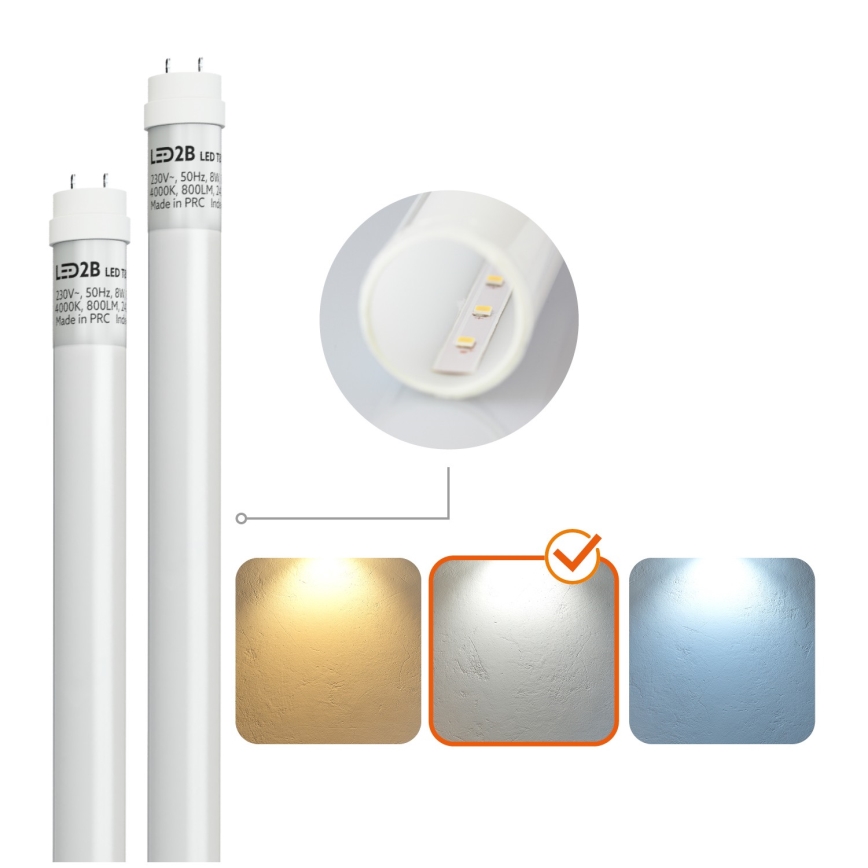 Brilagi - LED ipari porálló fénycsöves lámpatest OPTIMA T8 2xG13/18W/230V 4000K IP65 128 cm - raklap 110 db