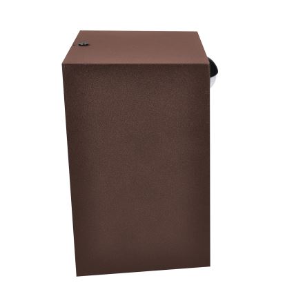 Brilagi - LED kültéri fali lámpa érzékelővel TERNI LED/12W/230V barna IP44