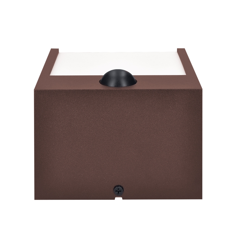 Brilagi - LED kültéri fali lámpa érzékelővel TERNI LED/12W/230V barna IP44