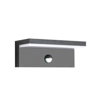 Brilagi - TESSI kültéri LED fali lámpa érzékelővel, 10W/230V, antracit, IP54