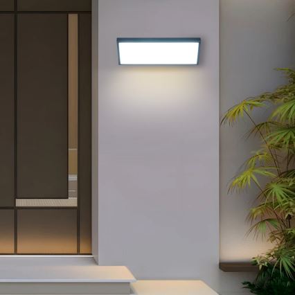 Brilagi - TRIANGLE LED kültéri fali lámpa érzékelővel LED/42W/230V antracit IP65