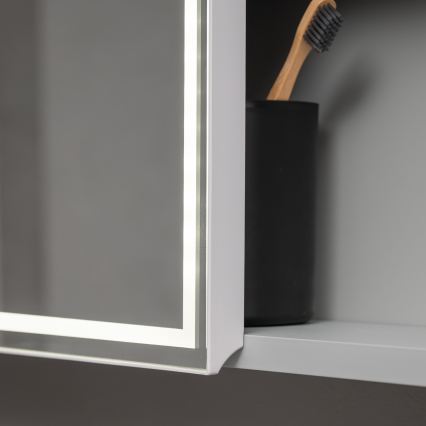 BRILAGI - LED tükrös fürdőszobai szekrény háttérvilágítással NOTO SINGLE 78x65 cm