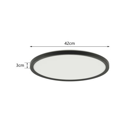 Brilagi - LED dimmelhető lámpa mozgás- és alkonyérzékelővel ULTRA SLIM LED/24W/230V átmérő 42 cm + távirányító