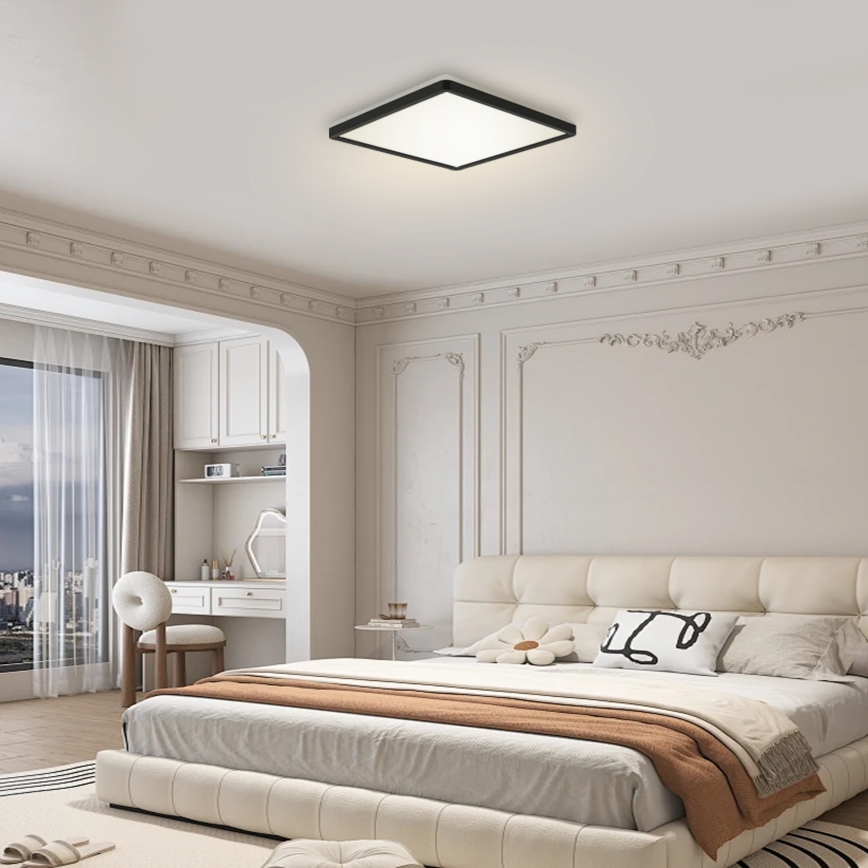 Brilagi - LED dimmelhető lámpa mozgás- és alkonyatérzékelővel ULTRA VÉKONY LED/18W/230V 30x30 cm + távirányító