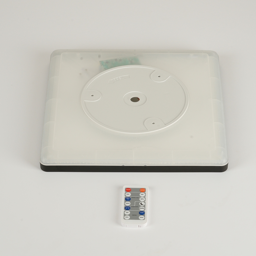 Brilagi - LED dimmelhető lámpa mozgás- és alkonyatérzékelővel ULTRA VÉKONY LED/18W/230V 30x30 cm + távirányító