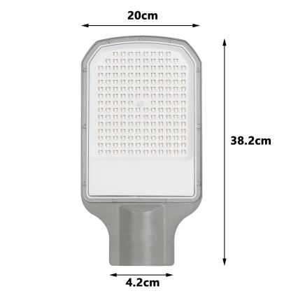 Brilagi - LED utcai lámpa URBANLIGHT LED/100W/230V szürke IP65
