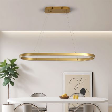 Brilagi - LED zsinóros csillár PONDIE LED/44W/230V 80x30 cm aranyszínű