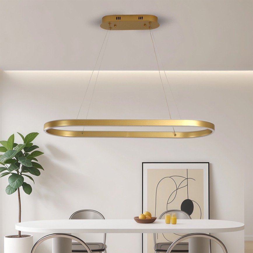 Brilagi - LED zsinóros csillár PONDIE LED/44W/230V 80x30 cm aranyszínű