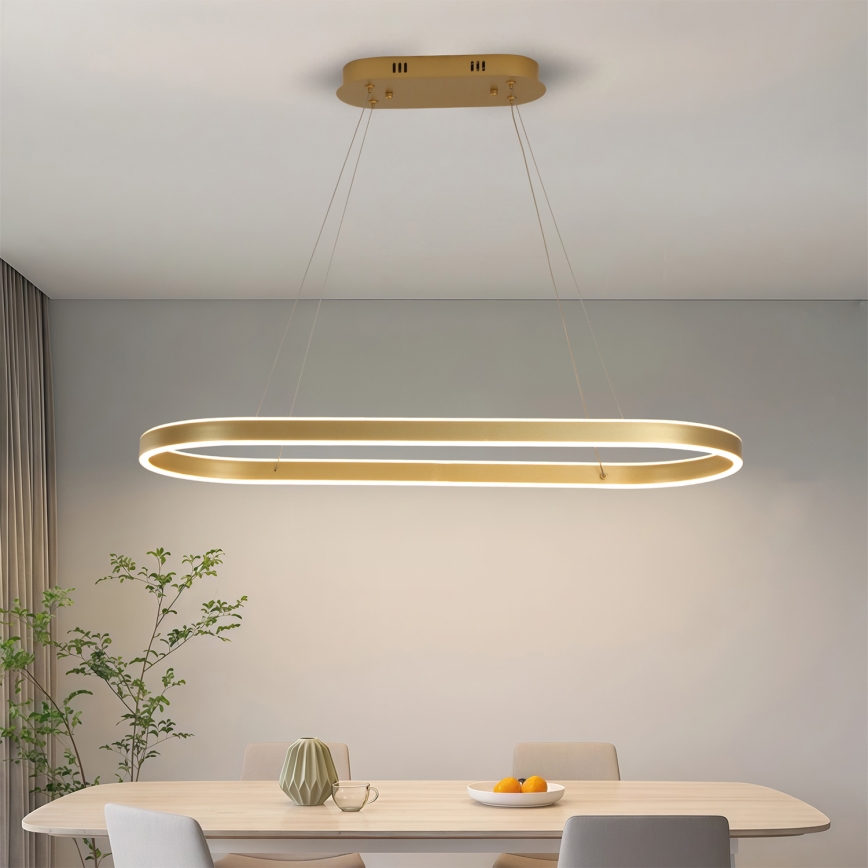 Brilagi - LED zsinóros csillár PONDIE LED/44W/230V 80x30 cm aranyszínű