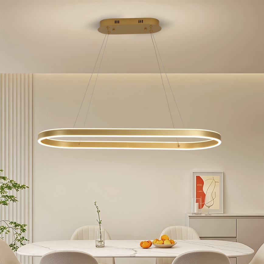 Brilagi - LED zsinóros csillár PONDIE LED/44W/230V 80x30 cm aranyszínű