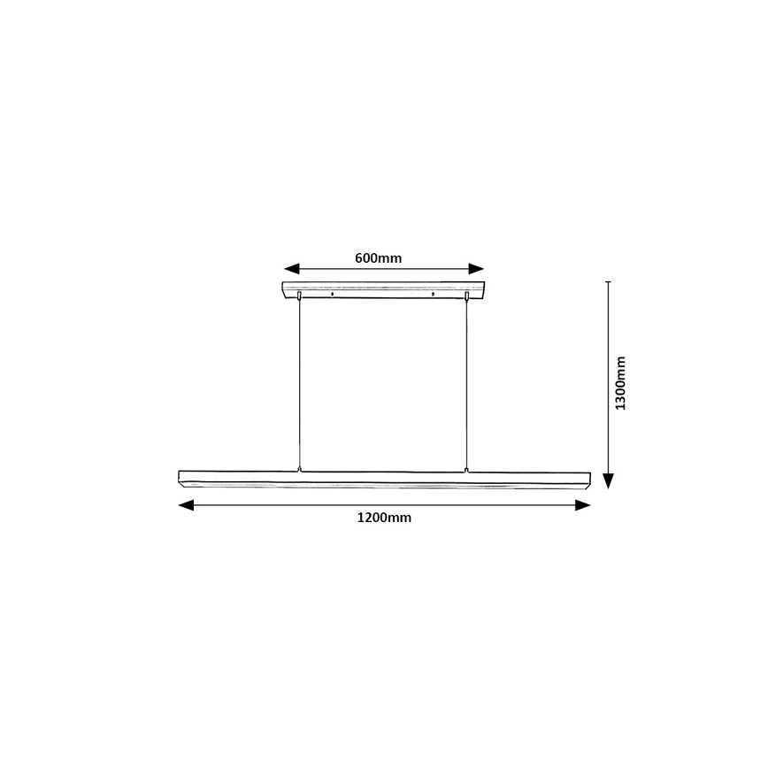Brilagi - LED zsinóros függeszték PAXIS LED/30W/230V 120 cm fekete