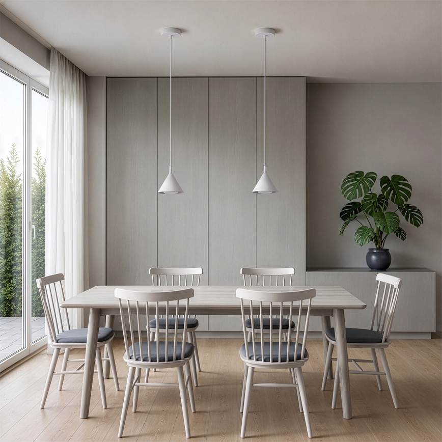 BRILAGI - LED Zsinóros függőlámpa CONE SINGLE 1xGX53/15W/230V fehér