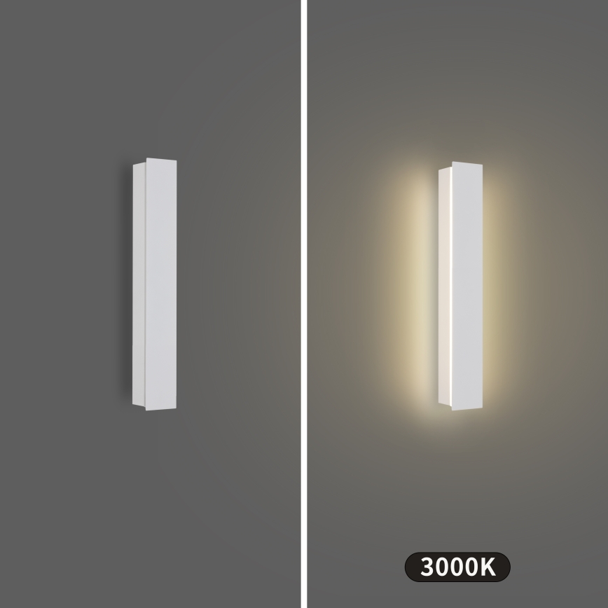 Brilagi - LINEAR LED kültéri fali lámpa, 8W, 230V, 3000K, IP65, 30 cm, fehér, CRI 90