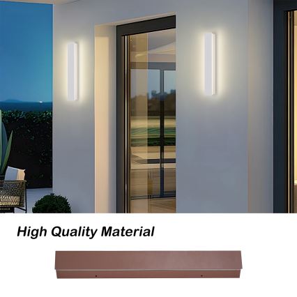 Brilagi - LINEAR LED kültéri fali lámpa, 8W, 230V, 3000K, IP65, 30 cm, fehér, CRI 90
