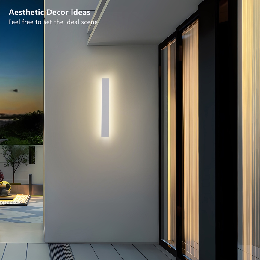 Brilagi - LED kültéri fali lámpatest LINEAR LED/12W/230V 3000K IP65 50 cm fehér CRI 90
