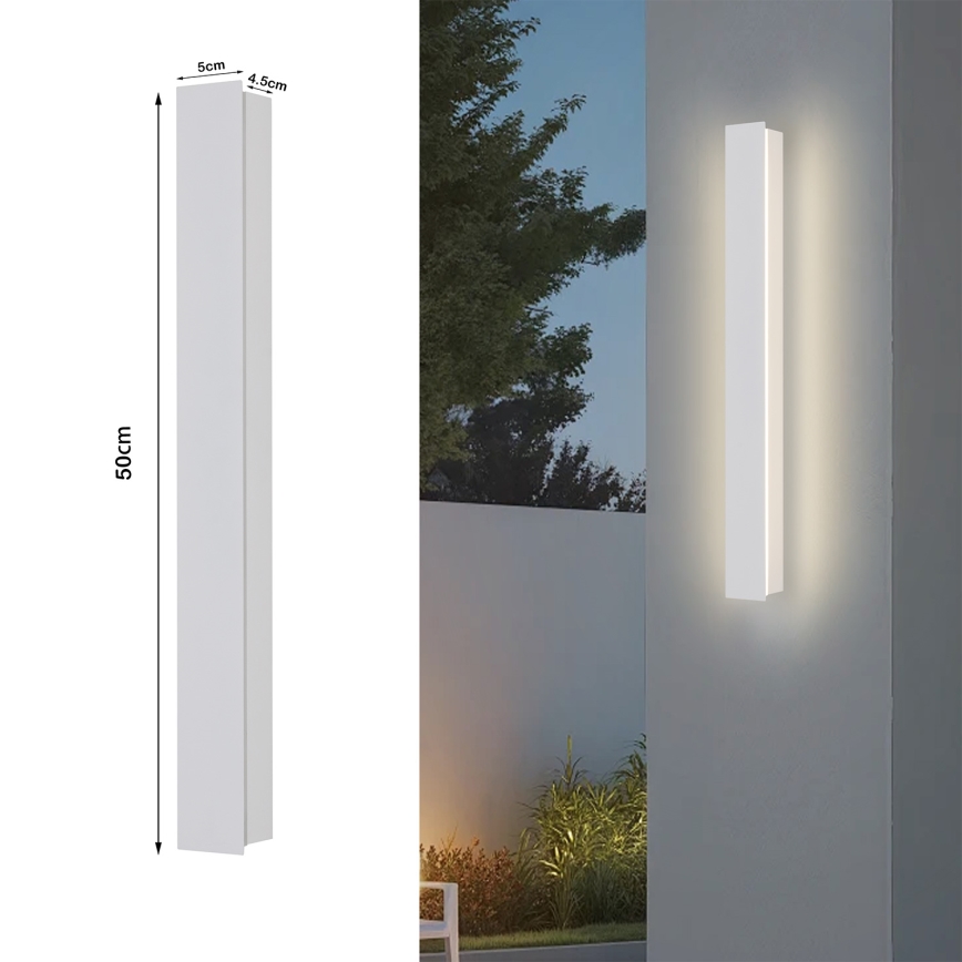 Brilagi - LED kültéri fali lámpatest LINEAR LED/12W/230V 3000K IP65 50 cm fehér CRI 90
