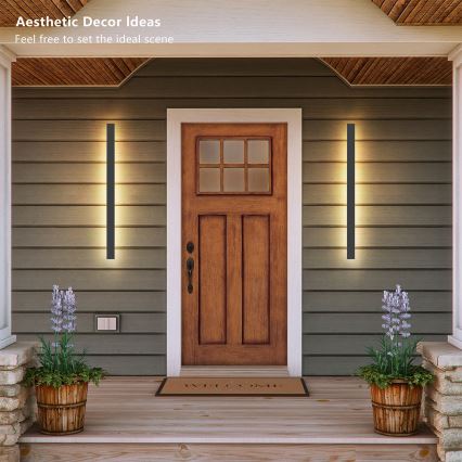 Brilagi - LED kültéri fali lámpatest LINEAR LED/22W/230V 4000K IP65 100 cm antracit CRI 90