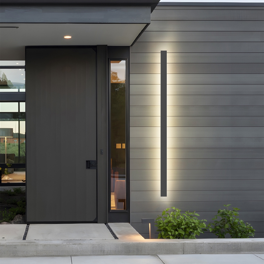 Brilagi - LED LINEAR kültéri fali lámpatest, 32W, 230V, 3000K, IP65, 140 cm, antracit, CRI 90