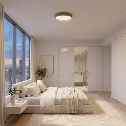 Brilagi - LED Dimmelhető mennyezeti lámpa LUCIA LED/48W/230V 3000-6500K átm. 41 cm taupe + távirányító