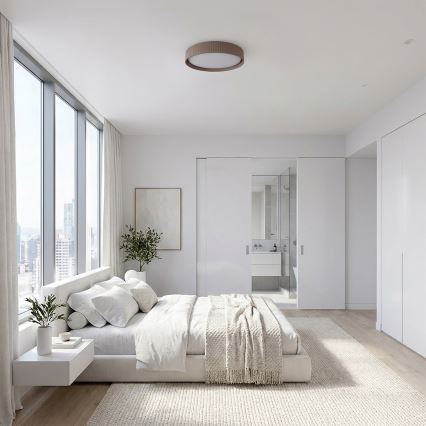 Brilagi - LED Dimmelhető mennyezeti lámpa LUCIA LED/48W/230V 3000-6500K átm. 41 cm taupe + távirányító