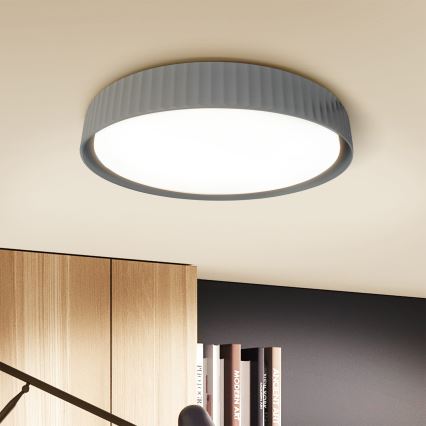 Brilagi - LUCIA LED fényerőszabályozható mennyezeti lámpa, 48 W, 230 V, 3000-6500K, átm. 41 cm, szürke + távirányító