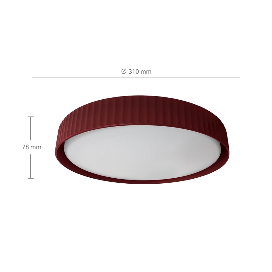 Brilagi - LUCIA LED mennyezeti lámpa, 24W/230V, átm. 31 cm, piros