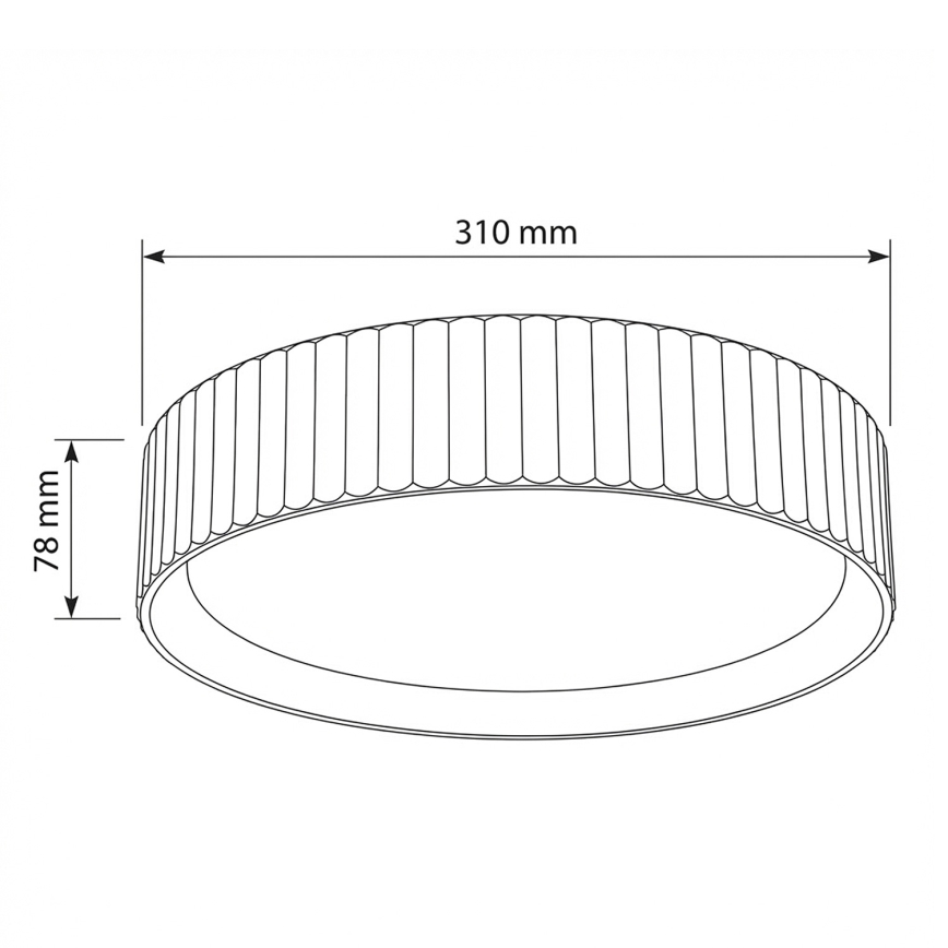Brilagi - LUCIA LED mennyezeti lámpa, 24W/230V, átm. 31 cm, piros