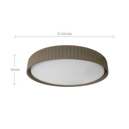 Brilagi - LUCIA LED mennyezeti lámpa LED/24W/230V, átm. 31 cm, taupe