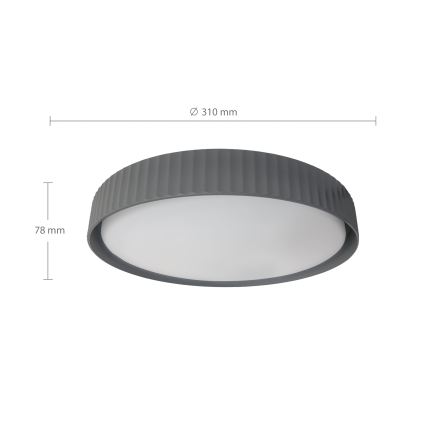 Brilagi - LUCIA LED mennyezeti lámpa (LED/24W/230V), átmérő 31 cm, szürke
