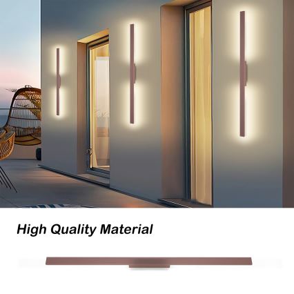 Brilagi - LED kültéri fali lámpatest LUNA LED/24W/230V 3000K IP65 100 cm barna CRI 90
