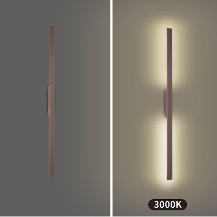 Brilagi - LED kültéri fali lámpatest LUNA LED/24W/230V 3000K IP65 100 cm barna CRI 90