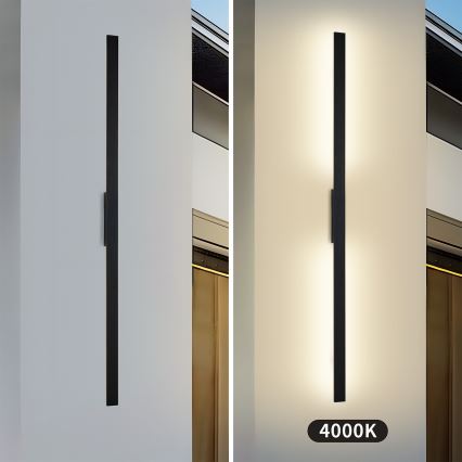 Brilagi - LED kültéri fali lámpatest LUNA LED/30W/230V 4000K IP65 150 cm fekete CRI 90